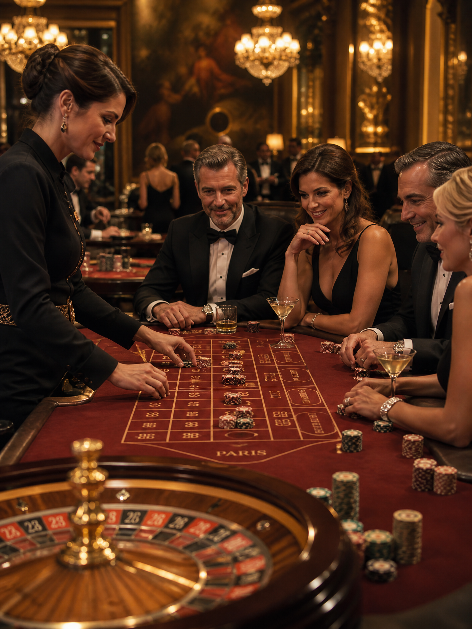 Gaming Tables at the Casino Royale prom